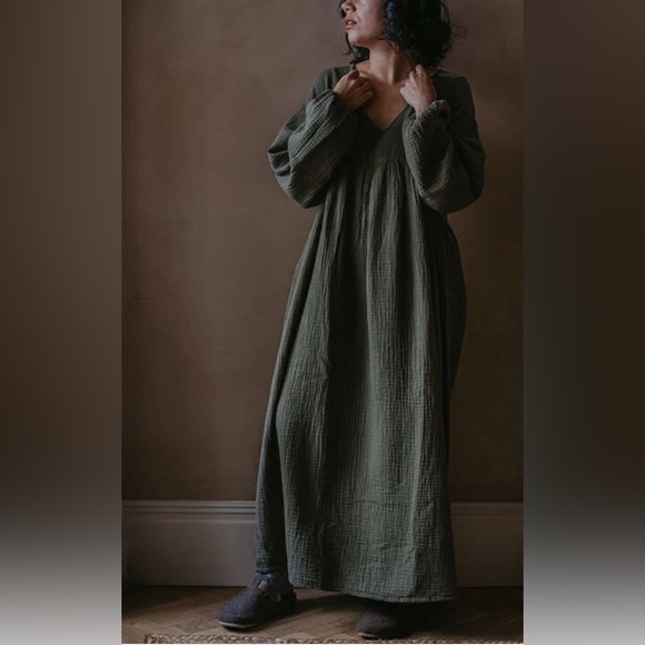 The Simple Folk Dresses & Skirts - The Simple Folk organic muslin cotton full length dress
